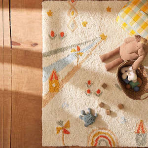 CoCo Kids Soft Stockholm Windmill Rug 160x60cm