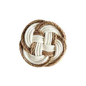 Coaster: DuDo Handwoven Cotton and Linen Coaster