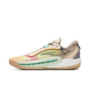 Anta Shockwave 6 "Yellow Brown Pink" Unisex Basketball Shoes