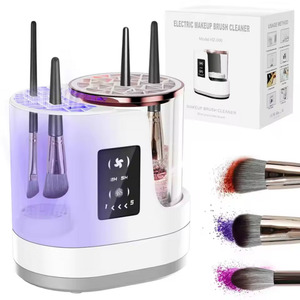 iLead Portable 3 in 1 Electric Makeup Brush Cleaner with Brush USB Dryer Stand