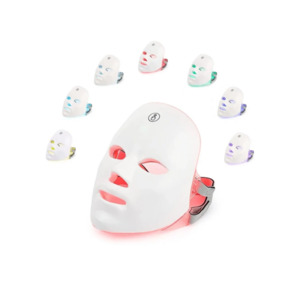 iLead Wireless 7-Color LED Facial Mask for Skin Rejuvenation and Acne Care