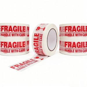 iLead 6 Rolls Fragile Warning Tape 48mmx100m Packing Supplies Adhesive Glass Stickers