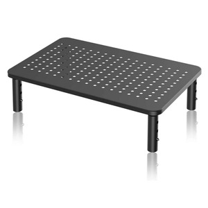 Computer: Computer Monitor Stand Riser for Desk 3 Height Adjustable Pc Laptop Tv Desktop
