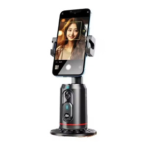 Mobile Accessary: iLead 360° Rotation Stabilizer Selfie Stick Desktop Face Tracking Gimbal phone holder With Bluetooth Remote Shutter