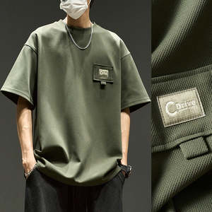 Sportswear: Waffle Short Sleeve Men Clothing Summer American Style