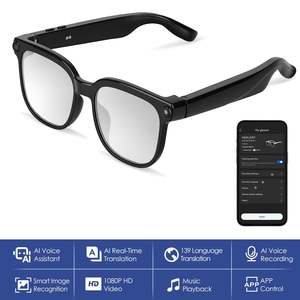 1Pc AI Smart Glasses With Camera And Audio 8MP HD1080P Real Time Translation 139&hellip;