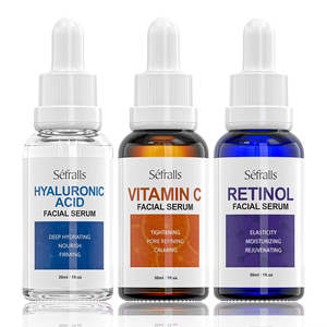 Health: Sefralls Facial Serum Set Wholesale Hyaluronic Acid Retinol Vitamin C Moisturizing Nourishing Skin Care Face Serums