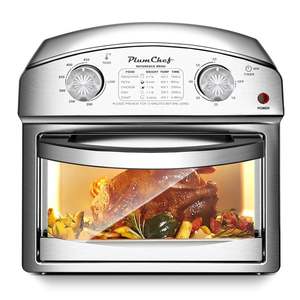 Homeware: Stainless Steel 12 Liter Air Fryer With Dual Knob Control