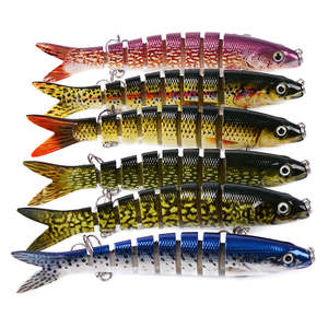 Homeware: Pike Fishing Lures Artificial Multi Jointed Sections Hard Bait Trolling Pike Carp Fishing Tools