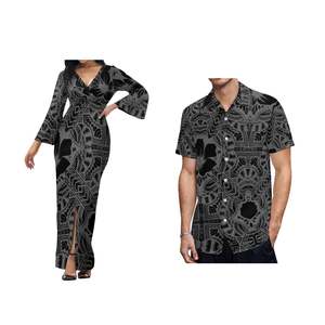 Island Wear: Hifoileva Luxury Island Dress - with matching shirt for a male companion.