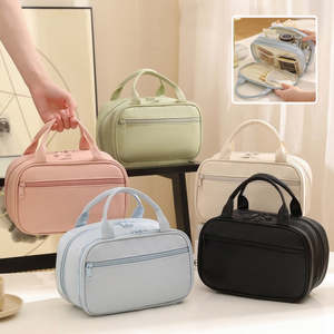 New Portable Cosmetic Bag With Handle Large Capacity Waterproof Make-up Toiletri&hellip;