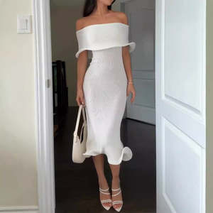 Le-Eva Elegance Off-Shoulder Slim-fit Sexy Dress