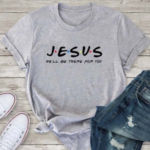 EVA Wear: Jesus Friends Print Women Tshirts Cotton Clothes Tops