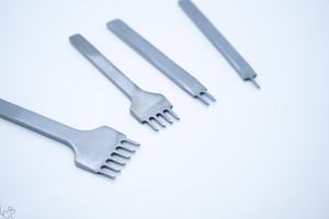Products: Leather Craft Entry Level Diamond Pricking Iron Hole Punch 1/2/4/6 Teeth Set Leap Leather Craft