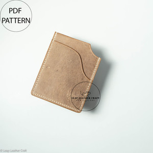 No.423 Card Holder 2 Slots - A4 PDF Pattern Leap Leather Craft