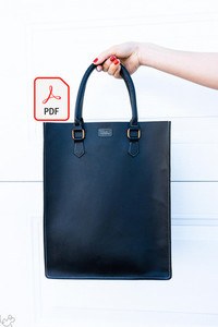 No.117 Tote Bag - A4 PDF Pattern Leap Leather Craft