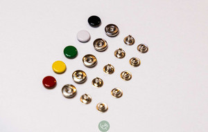 Products: Coloured High Quality Japanese Rivets Snap Button Studs - 5 Sets Leap Leather Craft