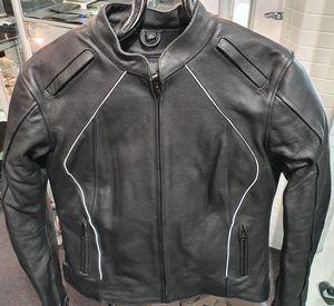 Motorcycle Jacket Motorcycle Leather Jacket with Armours: Ladies Motorcycle Leather Jacket - Leather Direct