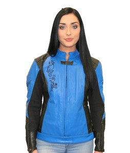 40% Off Ladies Motorcycle Leather Jacket - Womens Riding Jacket