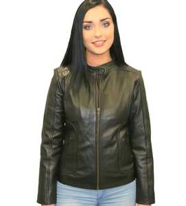 Women's Biker Jacket - Motorcycle Leather Jacket for Women NZ