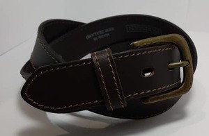 Brown Leather Belt - Derby - Leather Direct