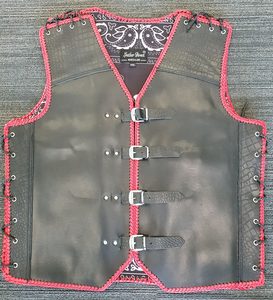 Leather Vests For Men - Motorcycle Leather Vest - Thick Leather Vest: Crocodile Leather Vest - Genuine Leather Vests at Leather Direct