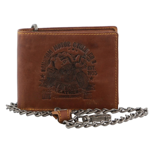 Billy The Kid Mens Leather Wallet with Detachable Chain - Leather Direct