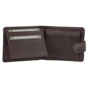 Milleni Leather Mens Flat Wallet - Leather Direct