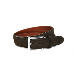 Belts: Nabucco Suede Belt Chocolate - Leather Direct Women's Leather Belts NZ