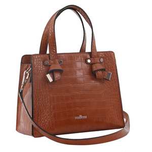 Cross Body Bags: Milleni Ladies Fashion Croc-Embossed Cross-Body Bag - Leather Direct