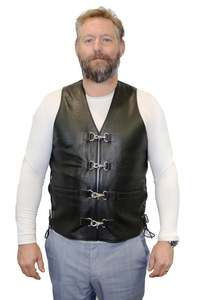 Genuine Leather Vest - Leather Vests for Men & Women