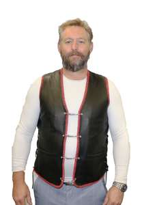 Leather Vests For Men - Motorcycle Leather Vest - Thick Leather Vest: Leather Vests - Leather Biker Vests - NZ Leather Vests - Riding Vests