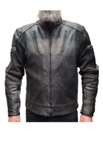 Rubber Backed Leather Motorcycle Jacket – LeatherDirect