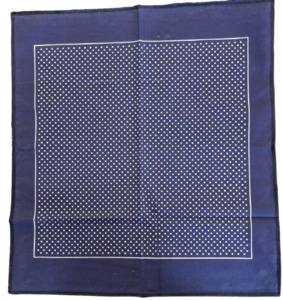 Polka Dots Bandanas Blue – LeatherDirect