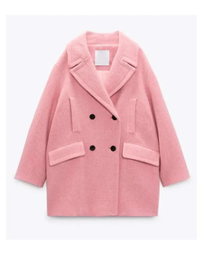 Products: Wednesday Emma Myers Pink Coat