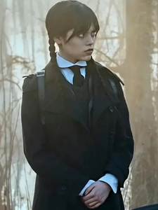 Wednesday Jenna Ortega Trench Coat