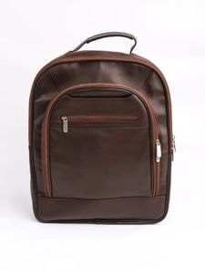 Products: Dark Brown Leather Backpack: Oratia