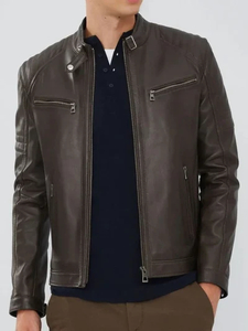 Products: Men’s Dark Brown Leather Jacket: Ross