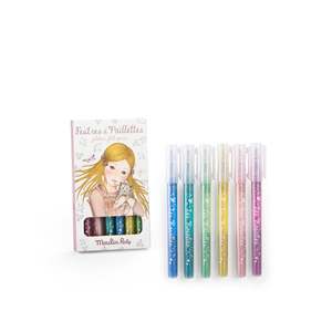 Les Rosalies Set of 6 Glitter Felt Pens