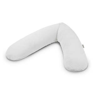 Maternity and nursing pillow - Light Grey (muslin fabric)
