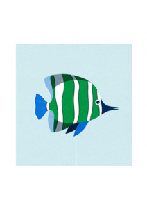Art Prints: Poisson Vert Art Print