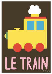 Art Prints: Le Train Art Print