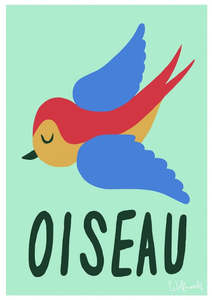 Wolfnoodle: Oiseau Art Print