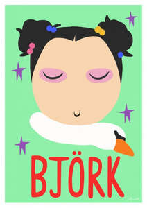 Björk Art Print