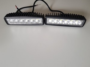 18W LED light bar 12-24v waterproof - 2pce