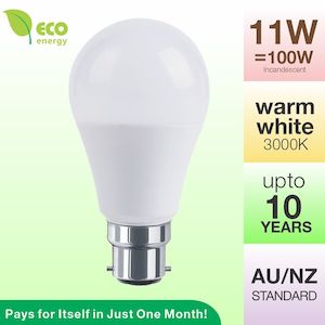 Led Light Bulbs: LED Light Bulbs 11W Bayonet Base B22