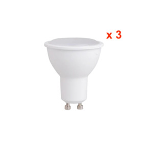 Bulbs Lamps: GU10 LED Frosted Dimmable 7w x 3