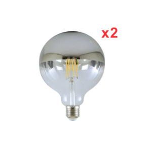 Bulbs Lamps: G95 LED Mirror Lamp Dimmable 12w x 2