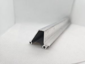 Finger safe aluminium extrusion weather seal carrier. 5.4m Length