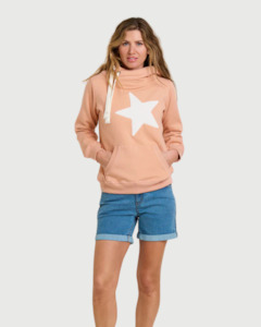 Brakeburn Pink Star Elise Hoodie
